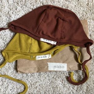 mabo organic cotton bonnet set of two size 18M